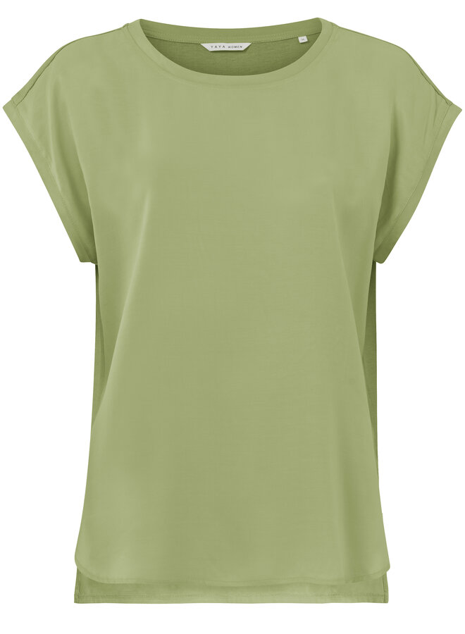 YAYA top with rond neck green