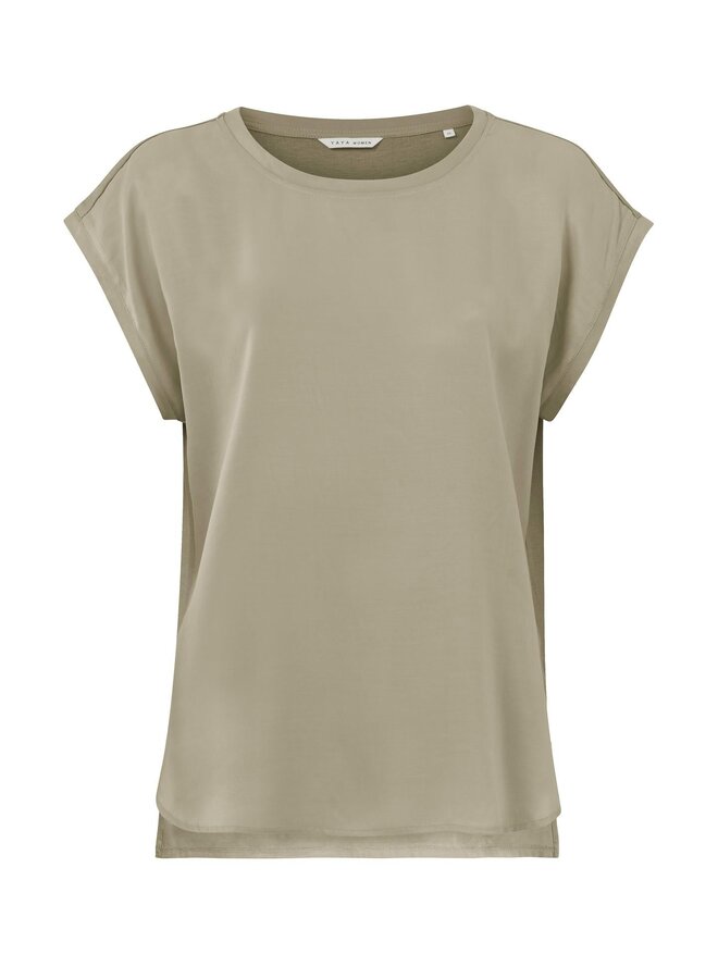 YAYA top with rond neck beige