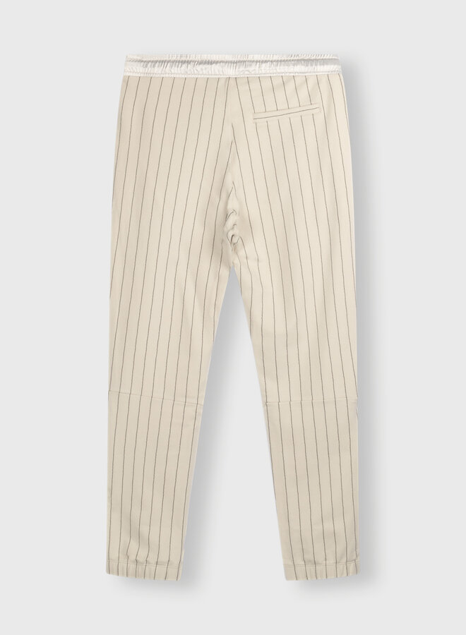 10Days cropped jogger pinstripe safari