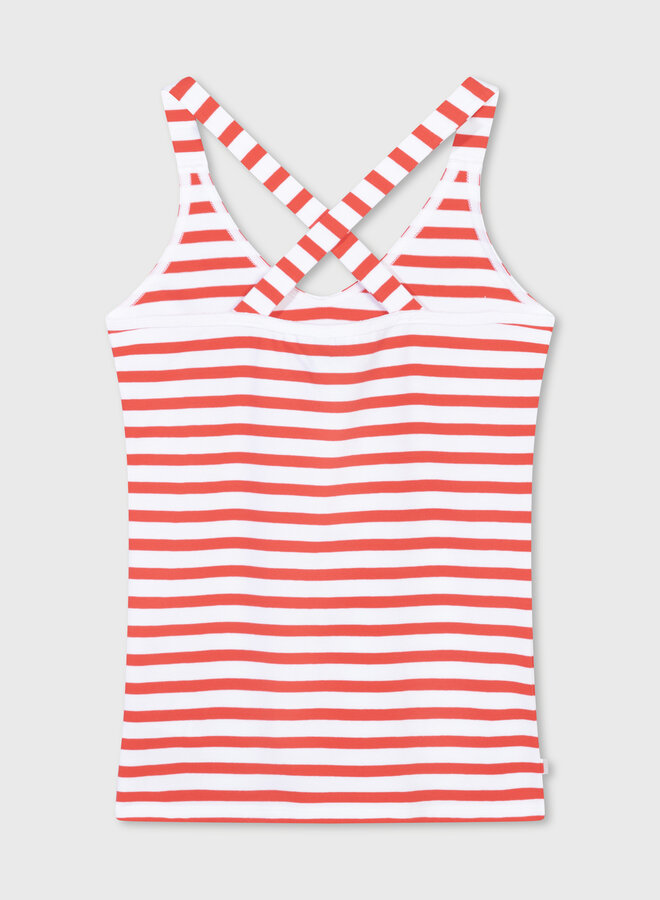 10DAYS stripe wrapper white/red