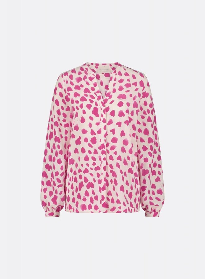 Fabienne C. frida blouse white/hot pink