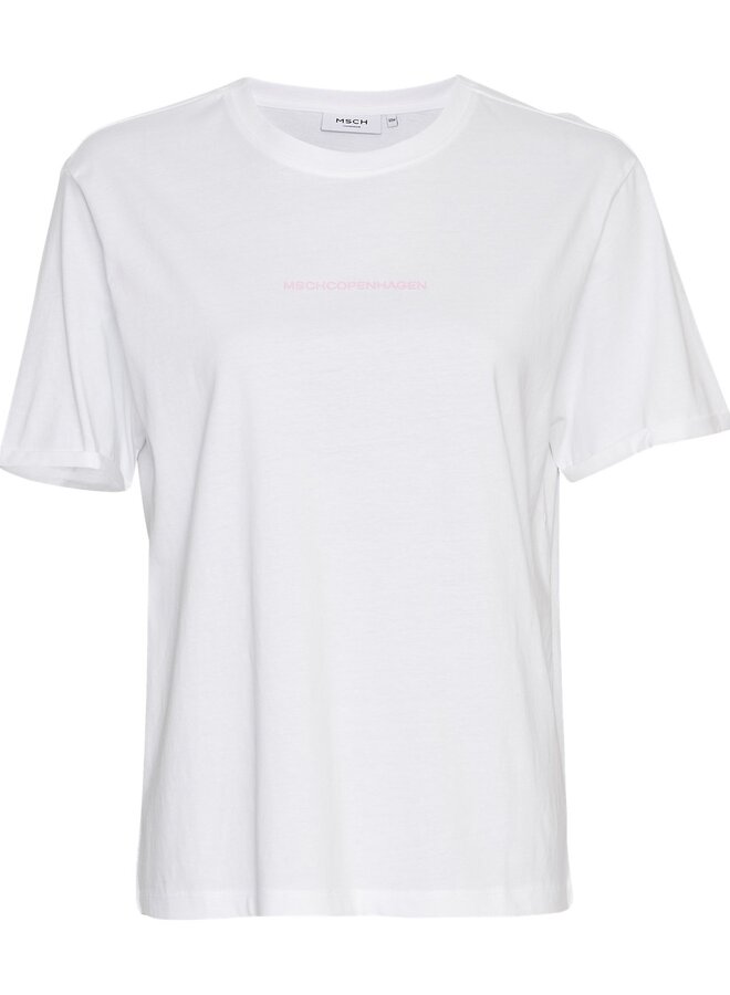 Moss terina logo tee white/violet