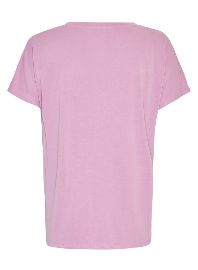 Moss fenya v neck tee violet