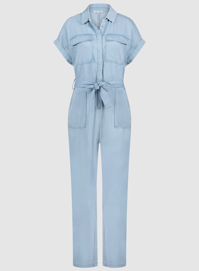 Circle dana jumpsuit blue tencel