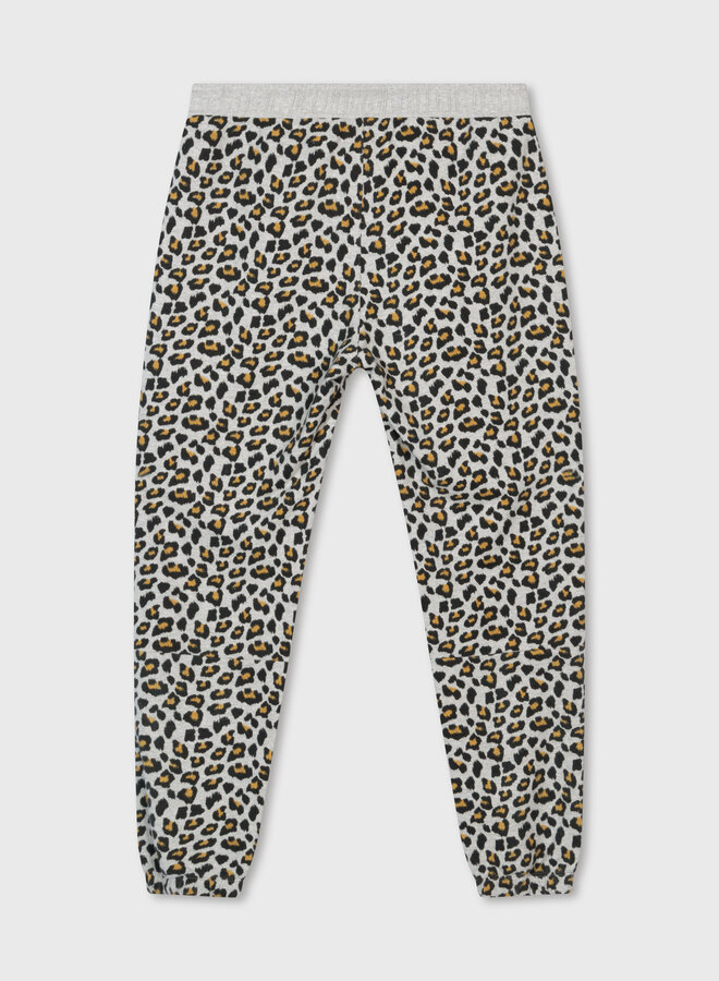 10DAYS cropped jogger leopard grey