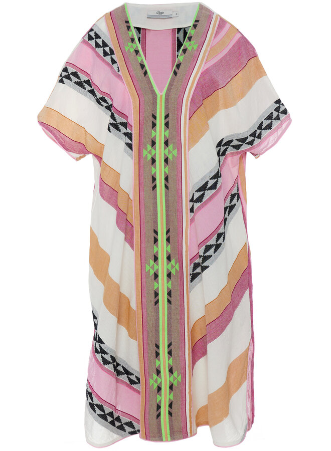 Devotion kimono dress augoustina pink/green