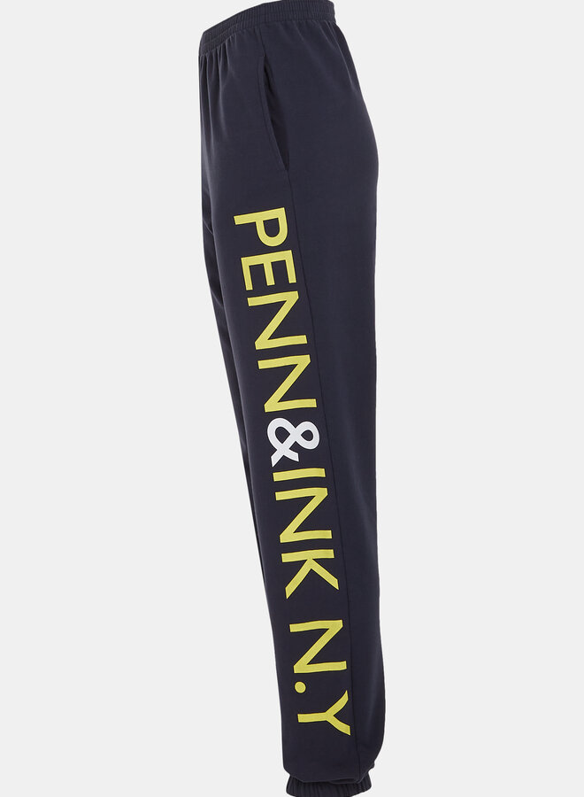 Penn&Ink S24F1468 trousers print navy