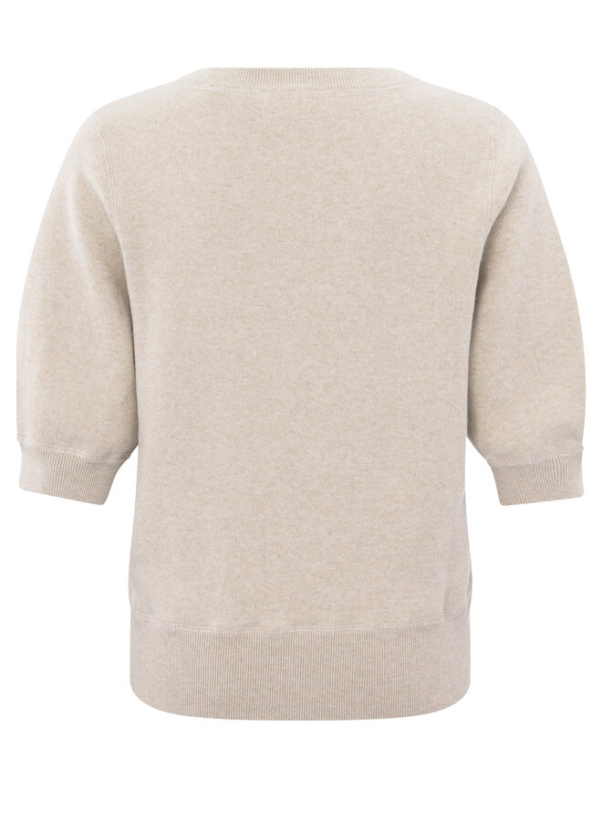 Yaya v-neck sweater beige melange