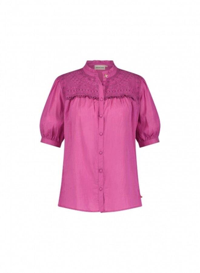 Fabienne C. tootsie ss blouse cassis