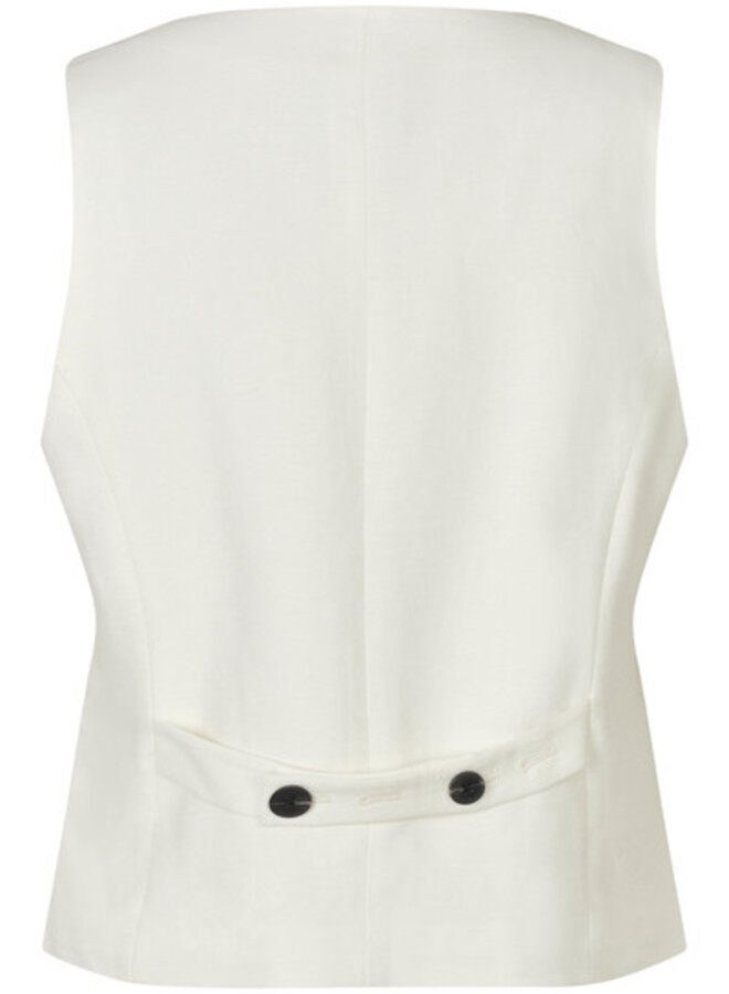 Second F. lino waistcoat white