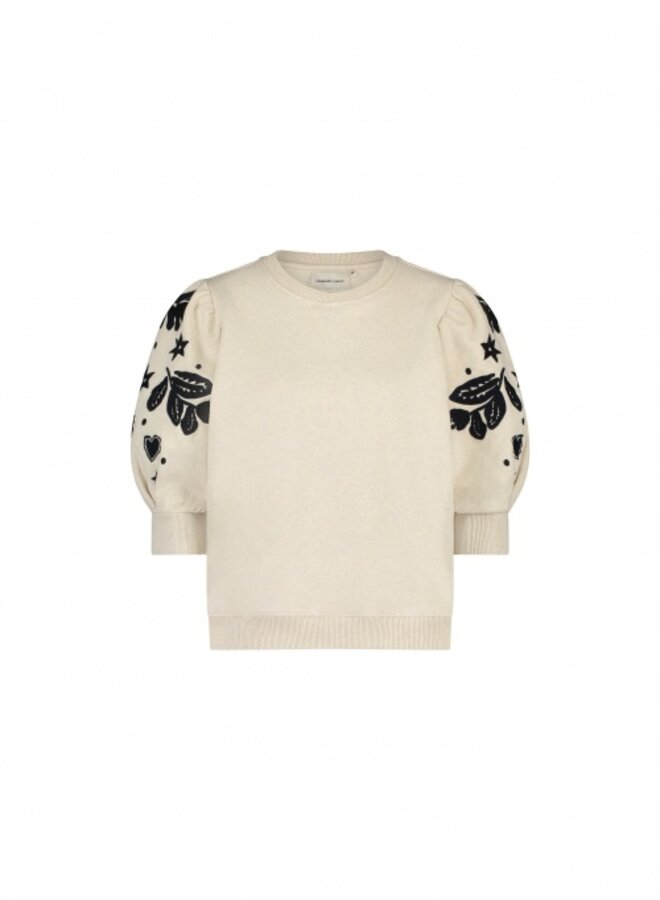 Fabienne C. henriette ss sweater oatmeal
