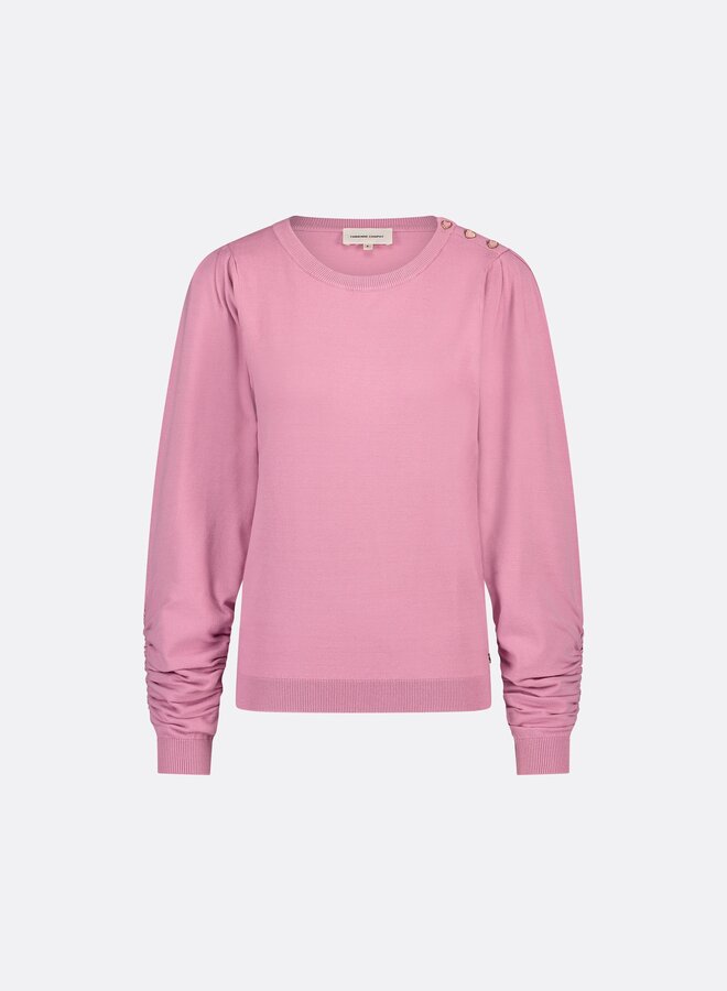 Fabienne C. molly scrunch pullover pink