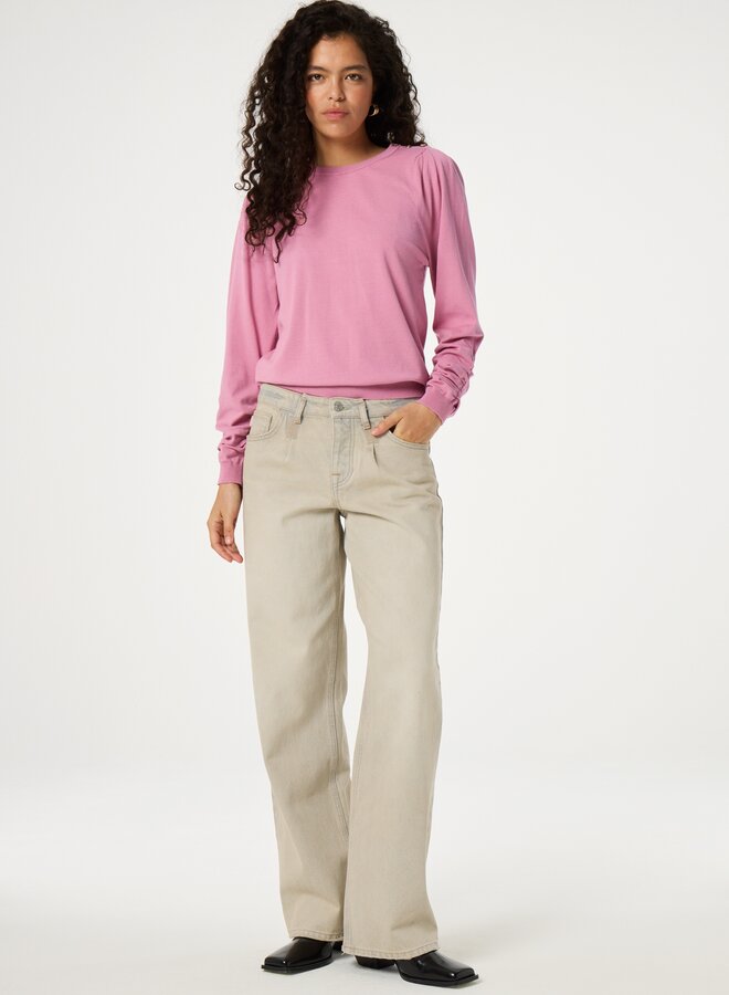 Fabienne C. molly scrunch pullover pink