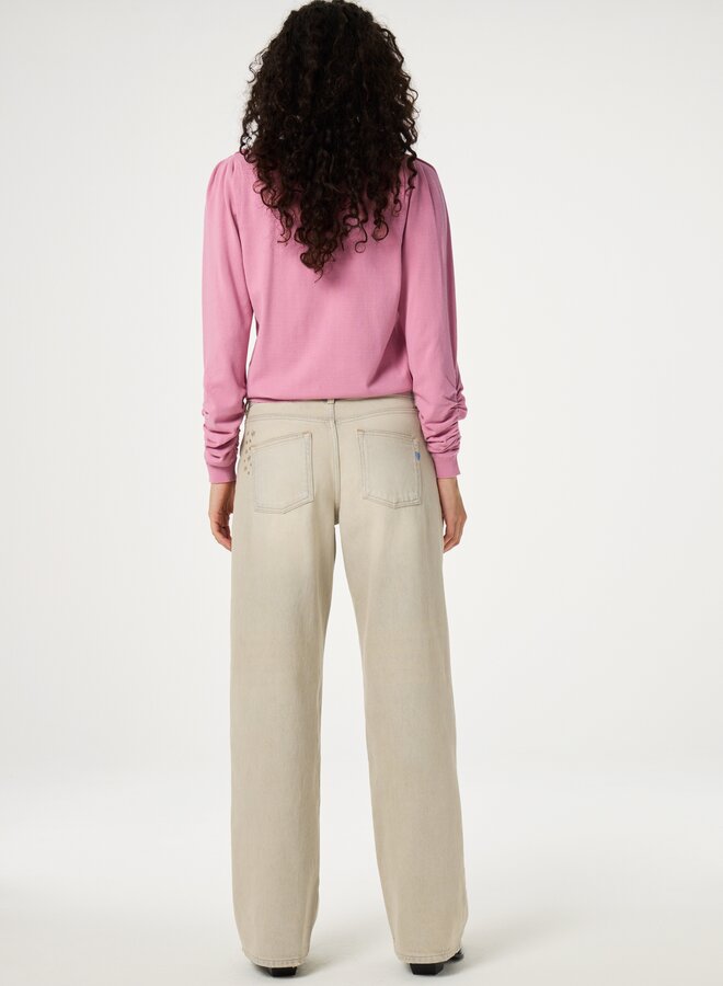 Fabienne C. molly scrunch pullover pink