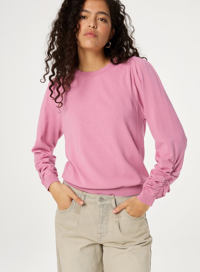 Fabienne C. molly scrunch pullover pink