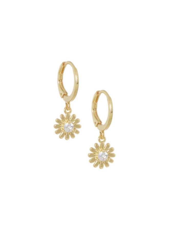 Ellen beekmans oorbellen met bloemetje (2 cm)