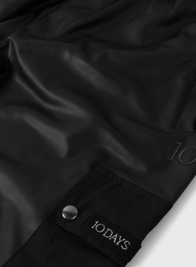 10Days leatherlook cargo pants black