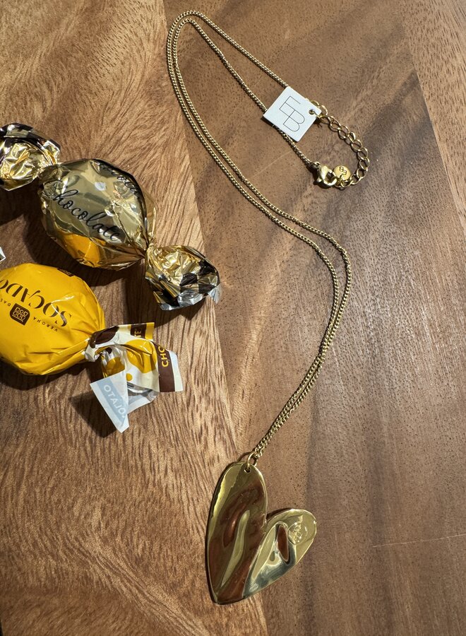 Ellen beekmans korte ketting groot hart