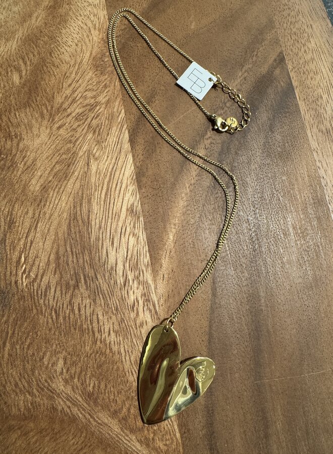 Ellen beekmans korte ketting groot hart