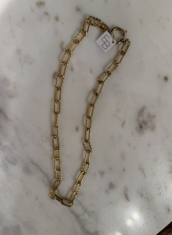Ellen beekmans ketting grove schakel duolink