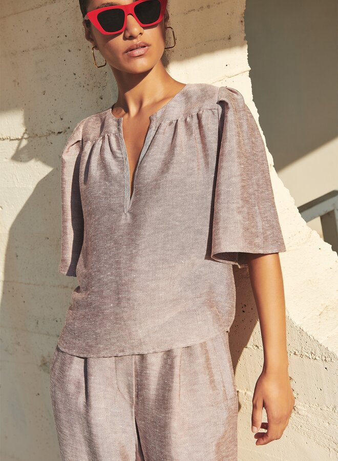 By Bar  blake gloss blouse mellow rose