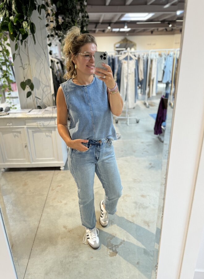 MEW dango top light blue
