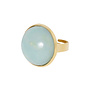 Ellen beekmans ring met grote gemstone turquoise