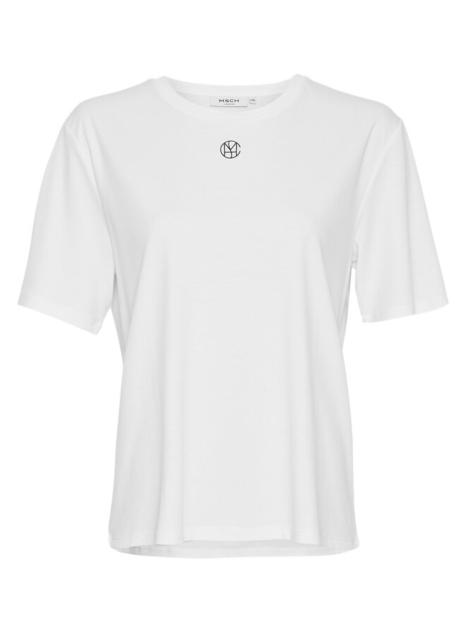 Moss melea icon tee white/black