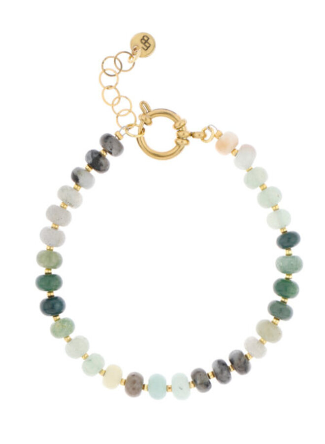 Ellen beekmans gemstone armbandje groen