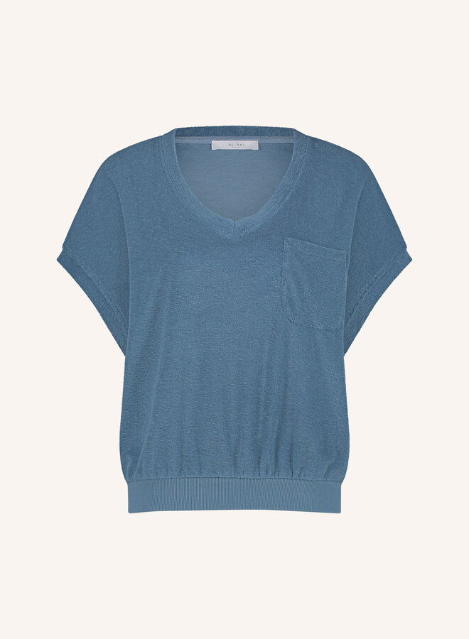 By Bar tyler slub top blue stone