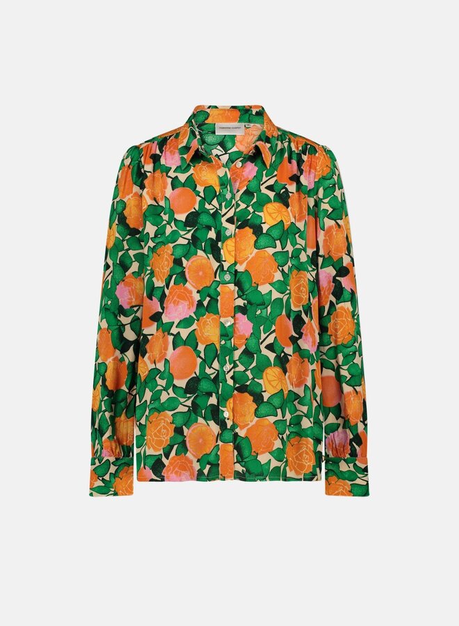 Fabienne C. coco blouse green jus