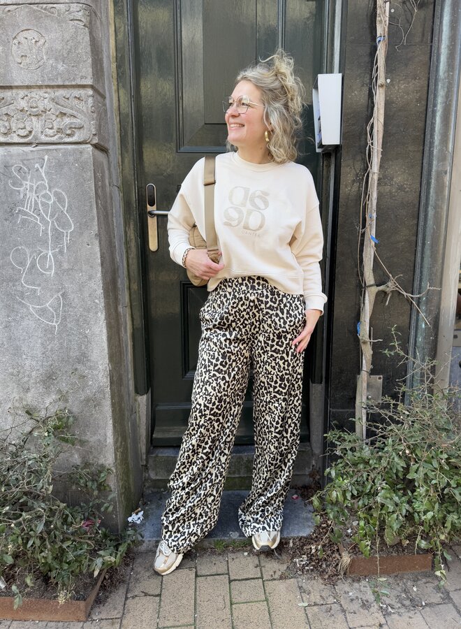 Dante6 teo leopard printed wide leg pants