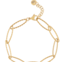Ellen beekmans schakelarmband twisted goud
