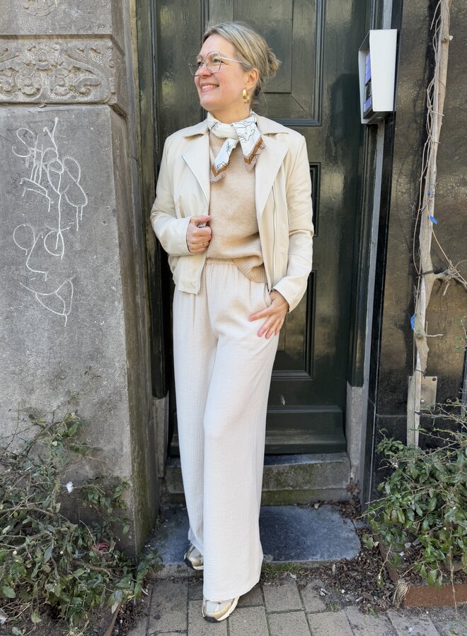 Knit-ted jalou pants creme