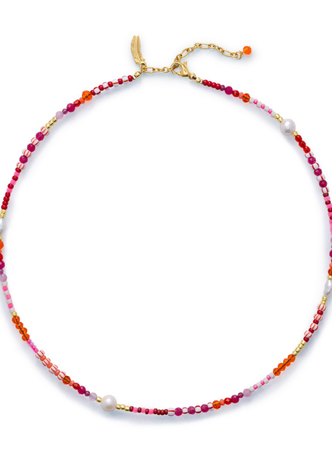 Le Veer hula red necklace