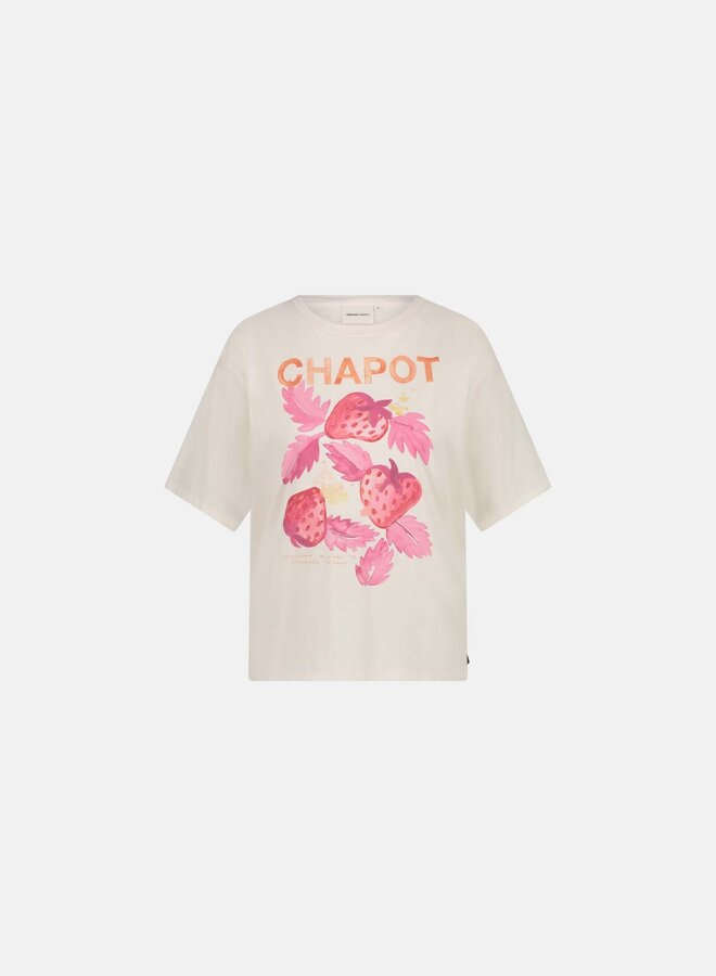 Fabienne C. steve tshirt white coral