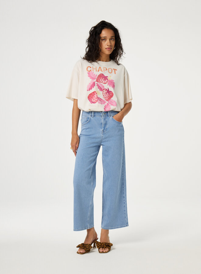 Fabienne C. steve tshirt white coral