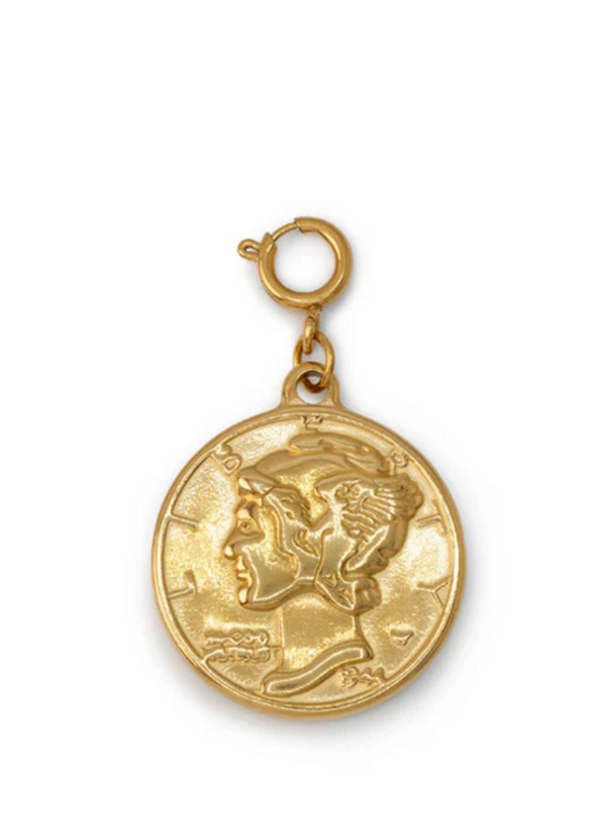 Le Veer big coin charm bedel