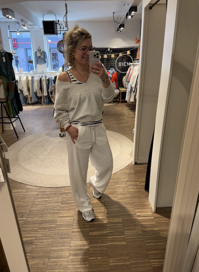 10DAYS western jogger ecru