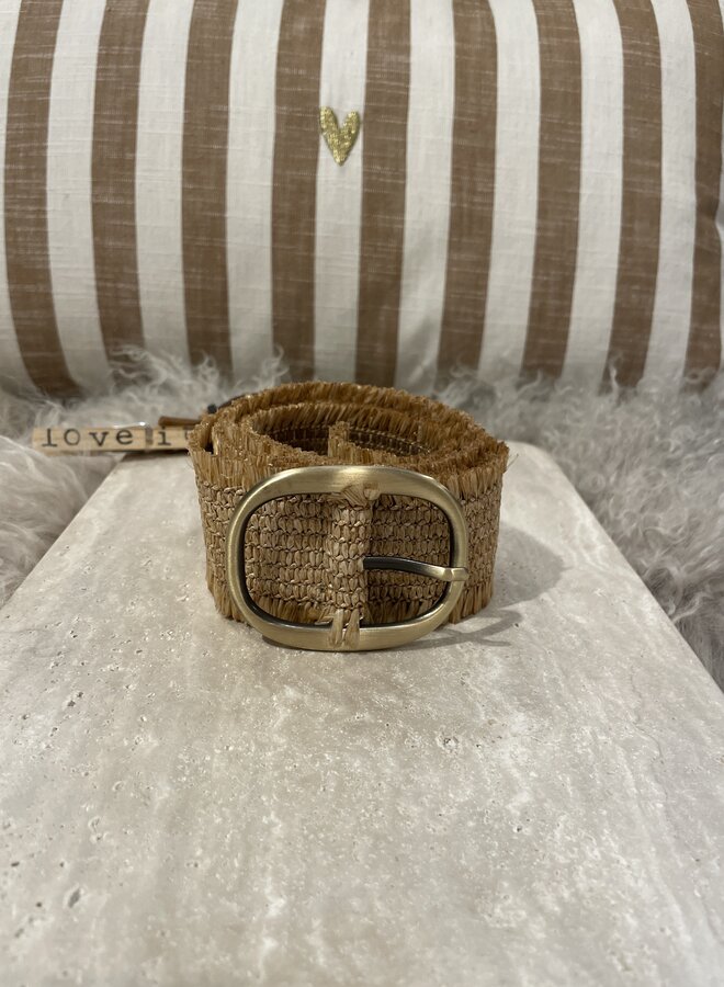 Zusss raffia riem