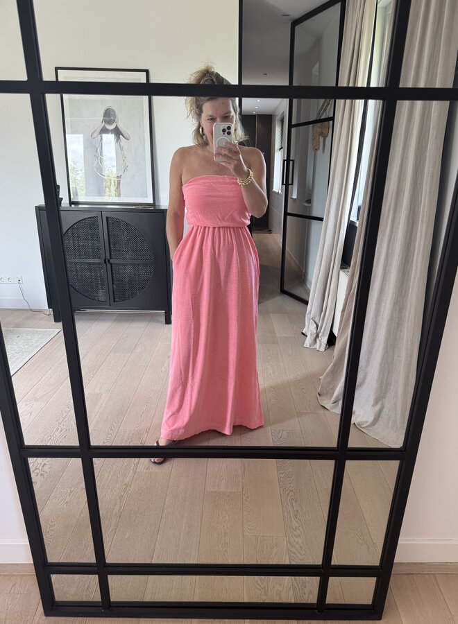 Speezys strapless dress sorbet pink
