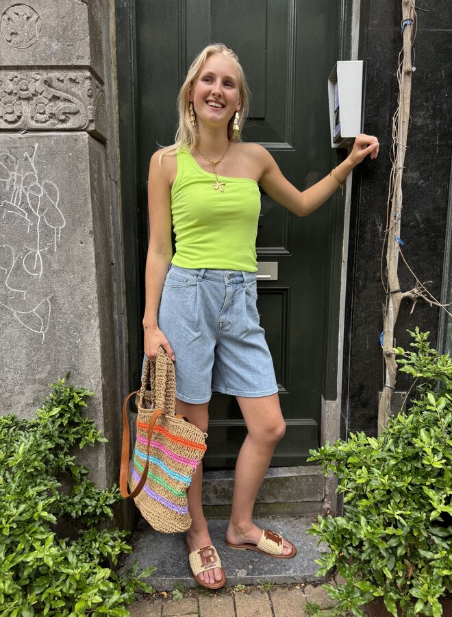 Circle blake top lemon