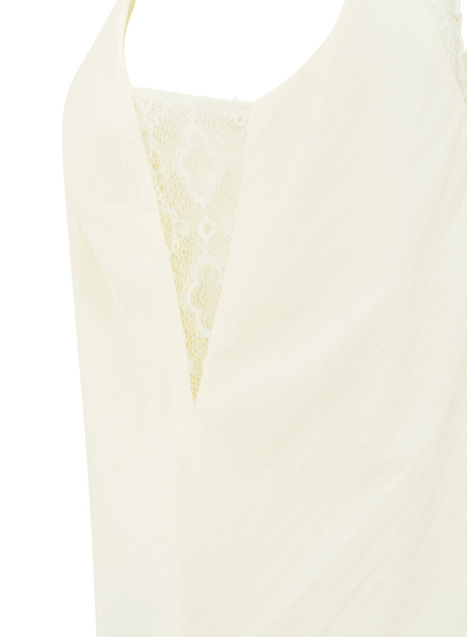 Yaya singlet with lace off white