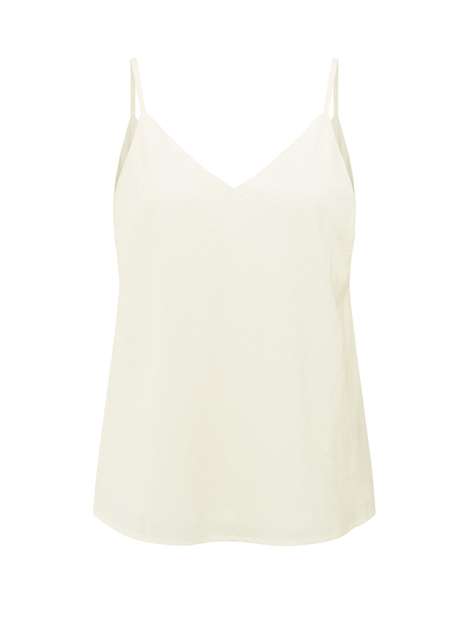 Yaya singlet with lace off white