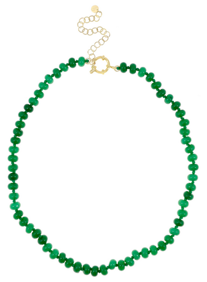 Ellen beekmans gemstone ketting fel groen