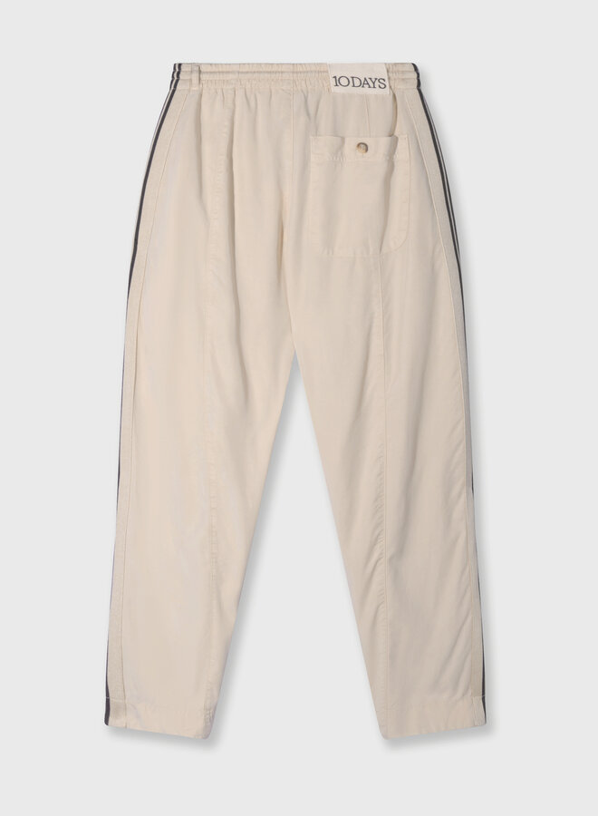 10days wide tapered pants tencel light earth