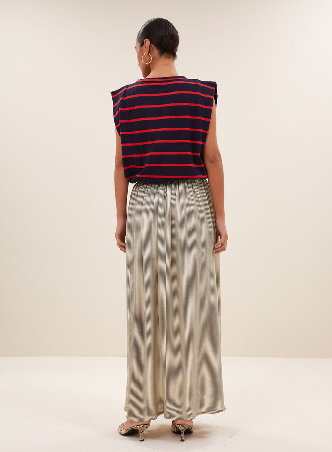 By Bar diede heavy flame french stripe top