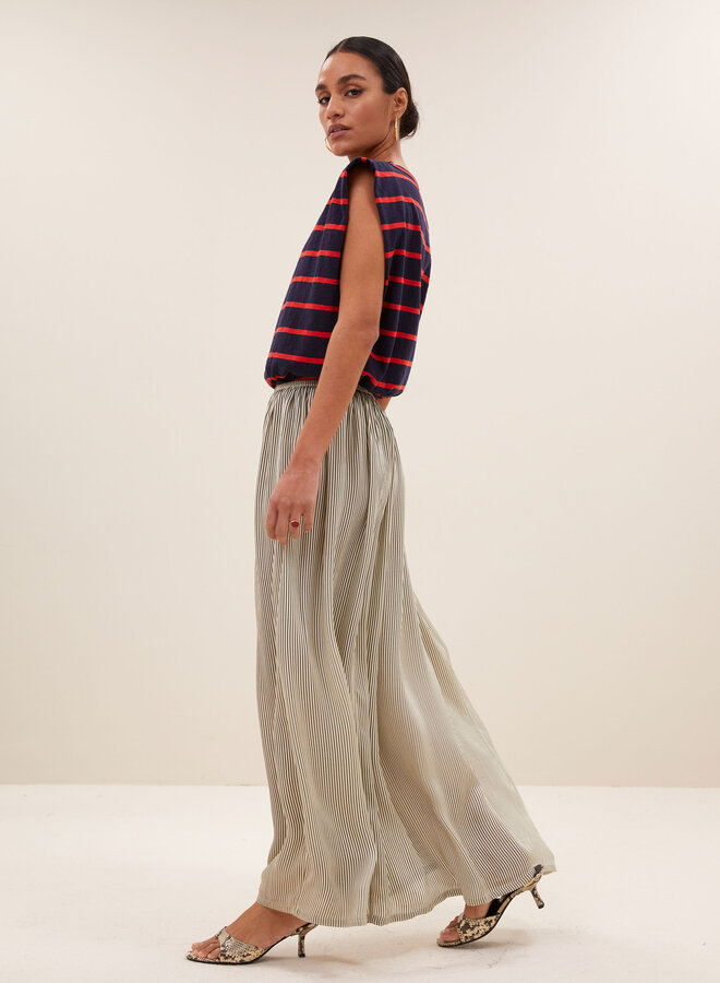 By Bar diede heavy flame french stripe top