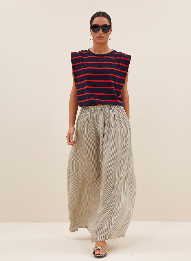 By Bar diede heavy flame french stripe top