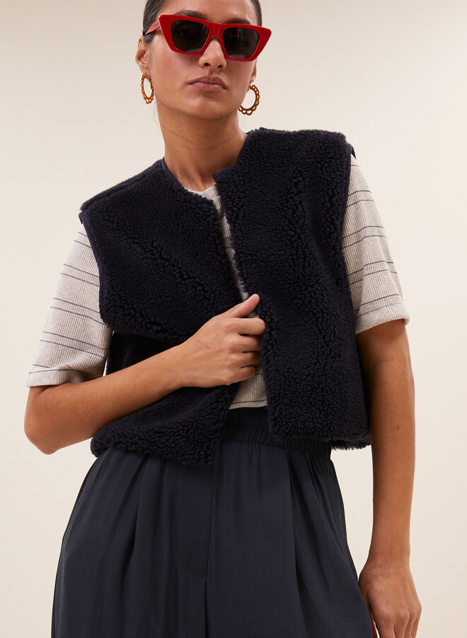 By Bar wolly midnight gilet